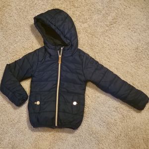 Navy blue fleece lined jacket